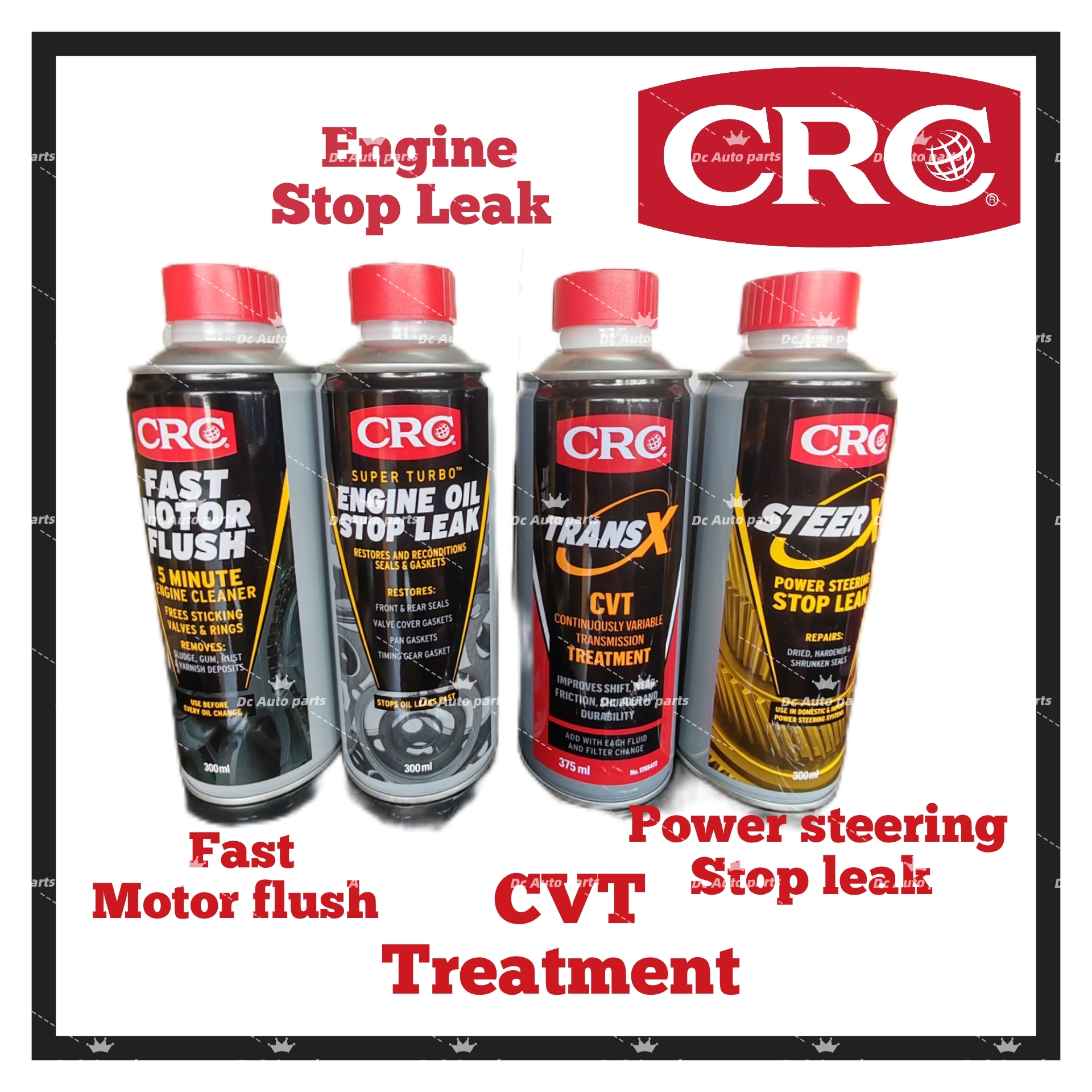 ORIGINAL CRC FAST MOTOR FLUSH / ENGINE OIL STOP LEAK / CVT TREATMENT ...