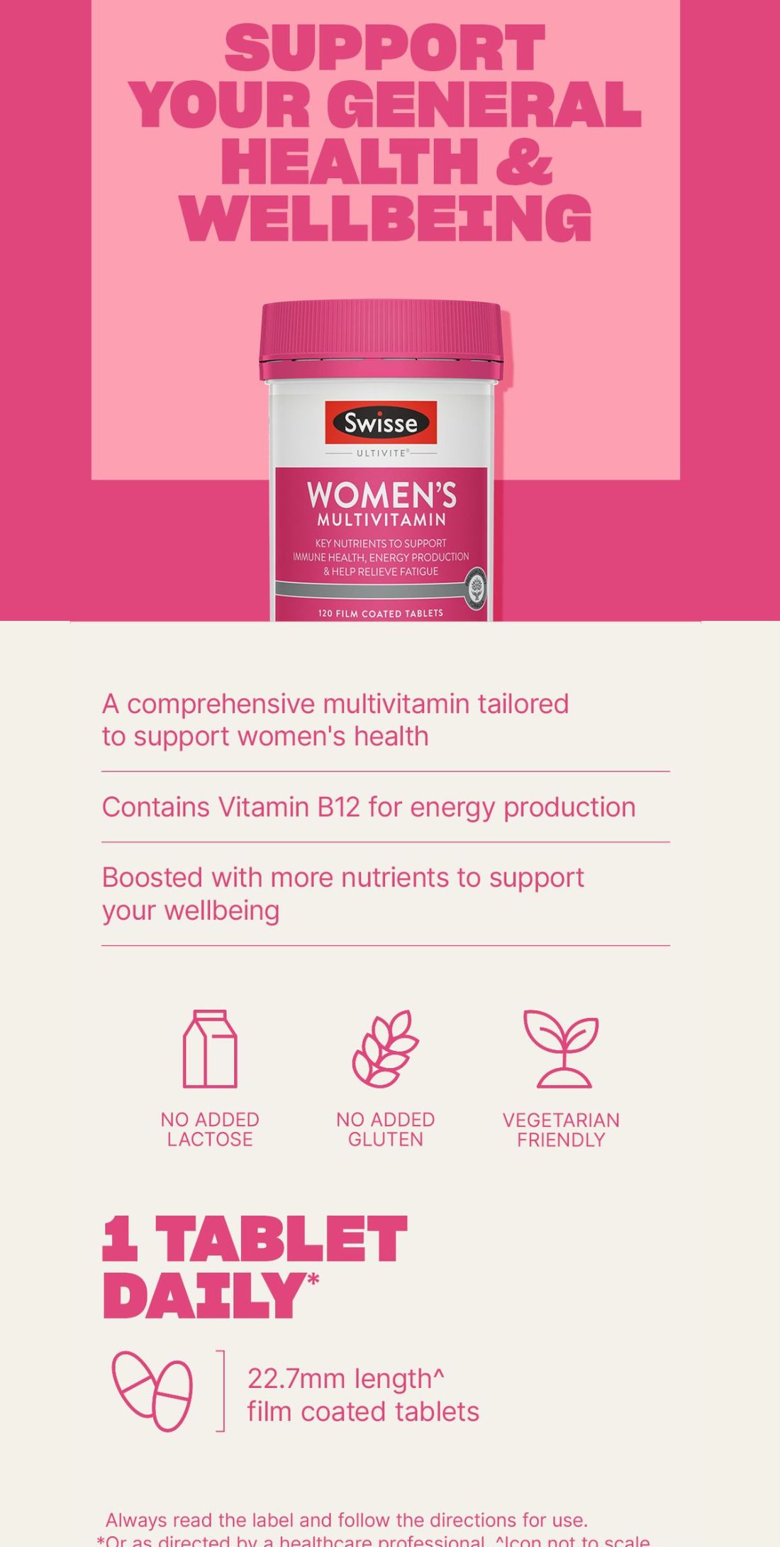 Swisse Ultivite Women's Multivitamin 60 Tablets (EXP:06 2029) | Shopee ...