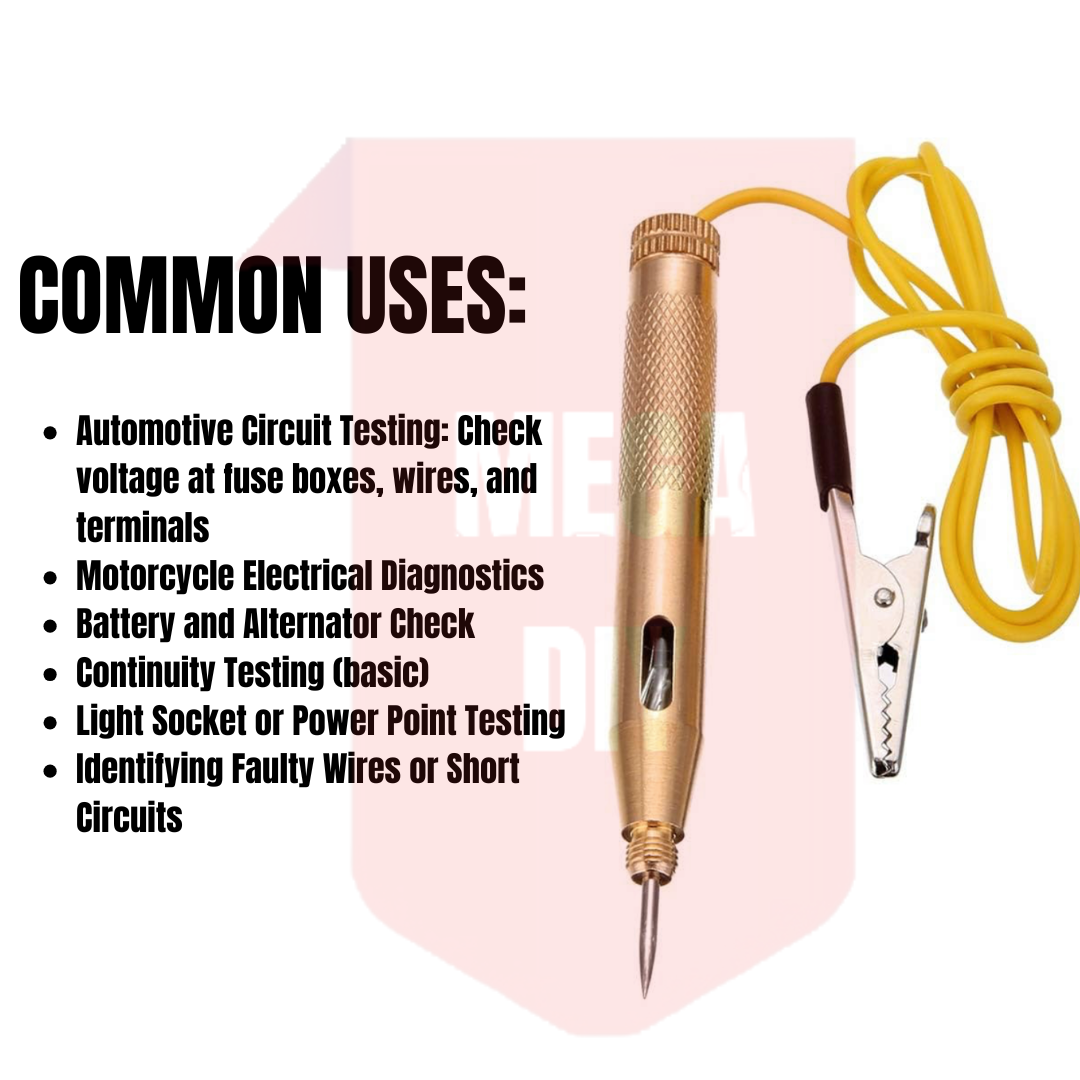 Brass Circuit Tester With Light Bulb Vehicle Circuit Fuse Tester ...