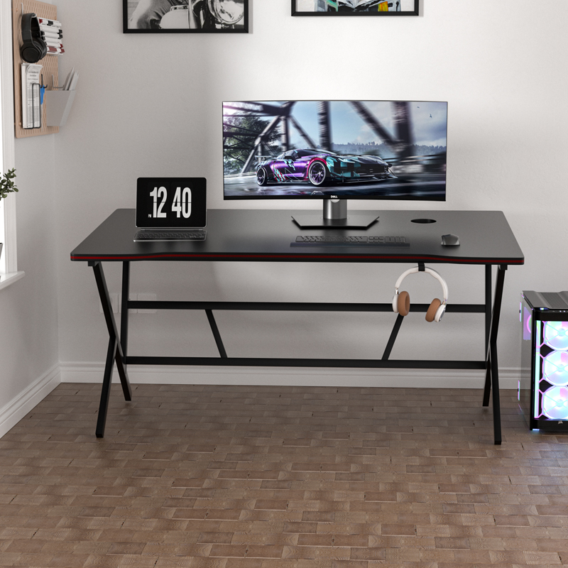 140/120CM Gaming Table Upgrade Carbon Matt Anti-Scratch PC Table Study ...