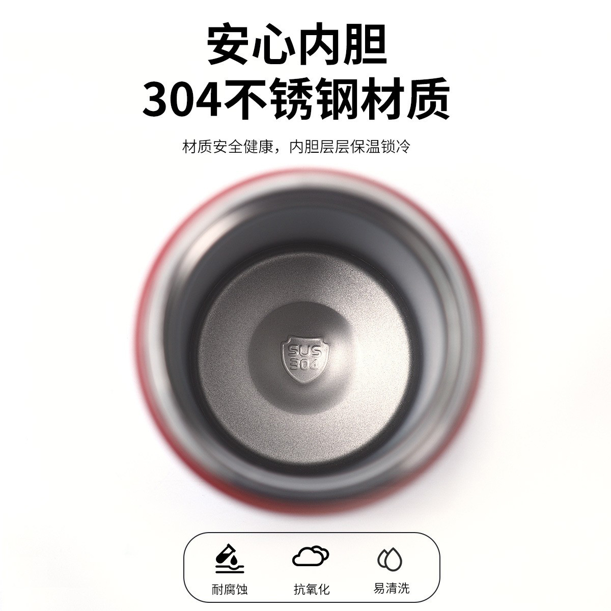 [ Double Wall ] 304 Stainless Steel Water Bottle Thermos Vacuum Flask ...