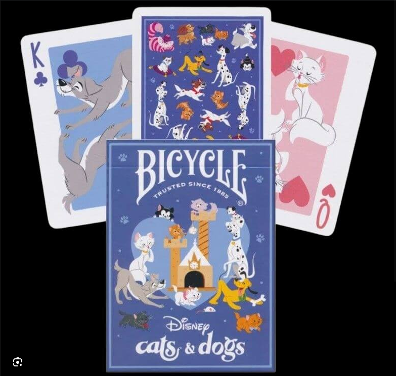 Bicycle Disney Cats and Dogs Playing Cards by US Playing Card | Shopee ...