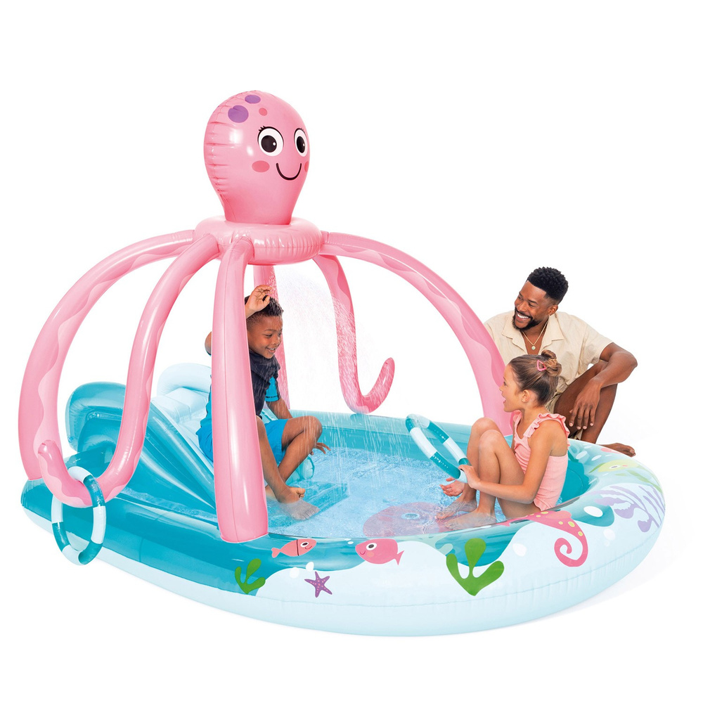 Intex 56138 Friendly Octopus Inflatable Play Center Playground Swimming ...