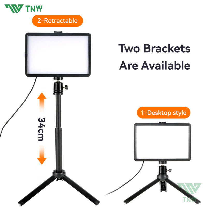 TNW 6/8inch LED Video Light With Tripod Stand Led Panel Light RGB ...