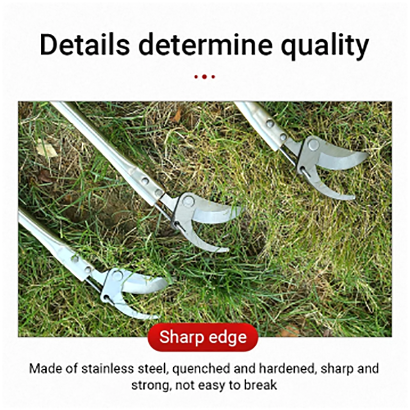 🔥【Genuine Goods】Stainless Steel Extended High Branch Shears Green ...