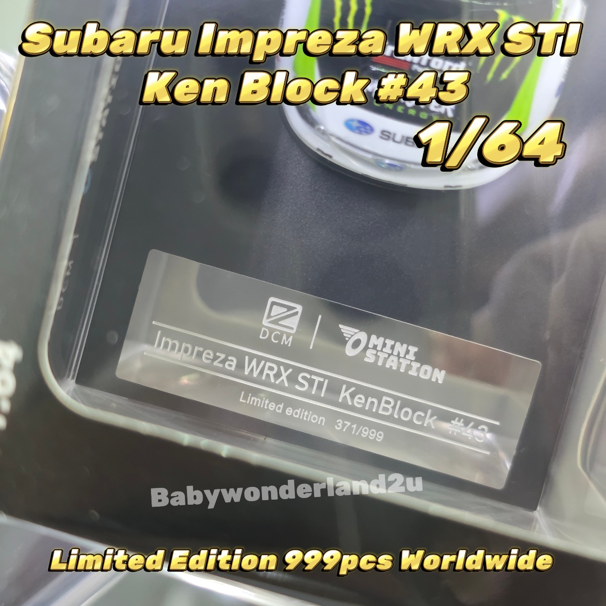 DCM Diecast 1/64 Subaru Impreza WRX STI Ken Block #43 Die Cast Model ...