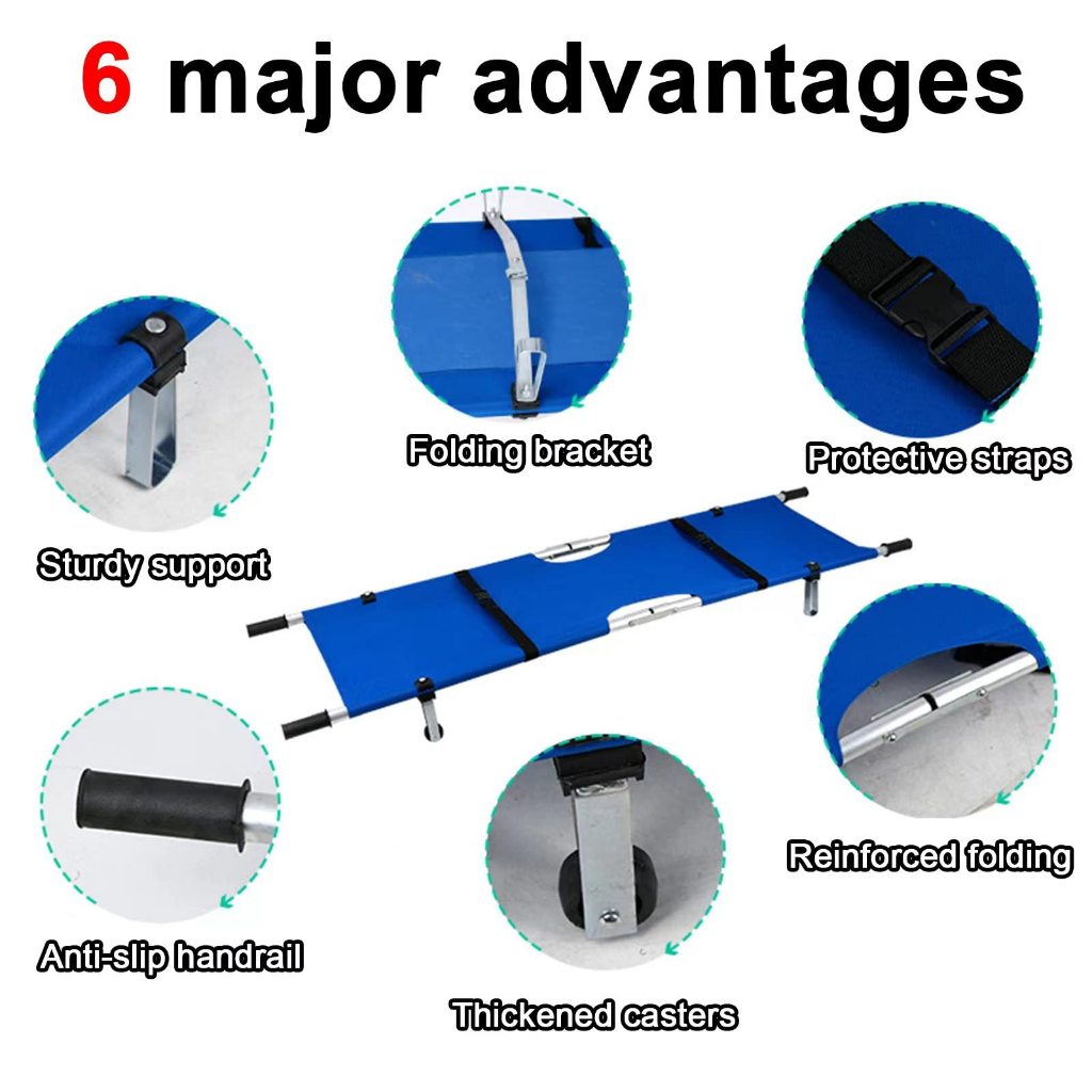 【Ready Stock】Double Fold Stretcher Simple Stretcher Aluminum Slloy ...