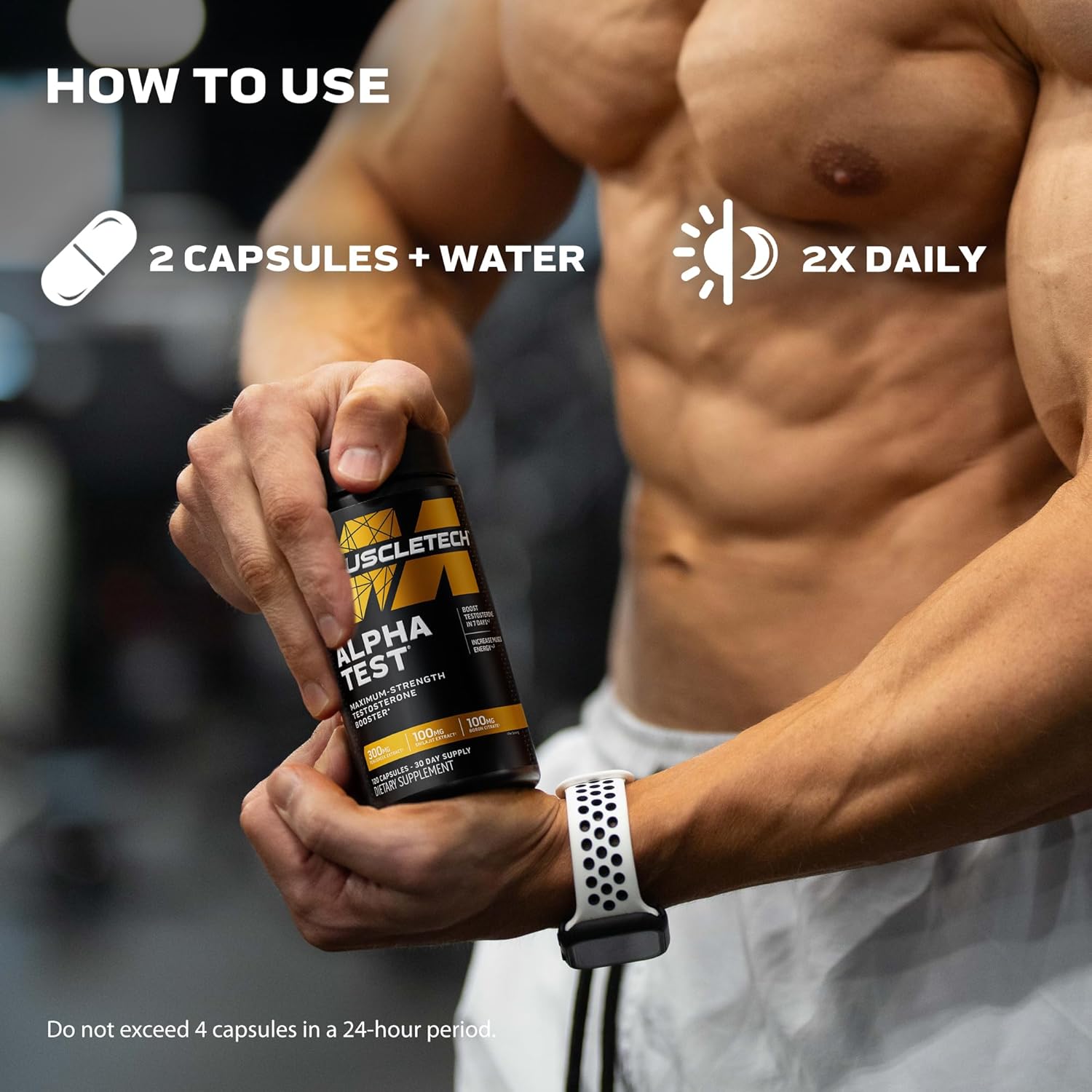 MuscleTech Pro Series Alpha Test(120 Capsules) - Testosterone Booster ...