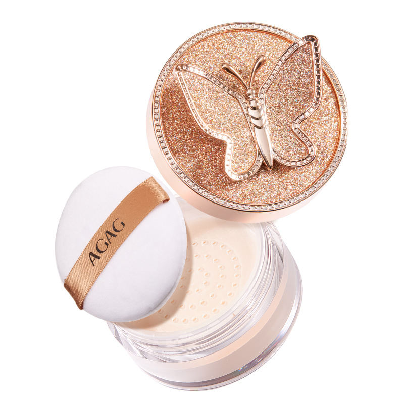 AGAG Premium Natural Finish Loose Powder Compact | Shopee Malaysia