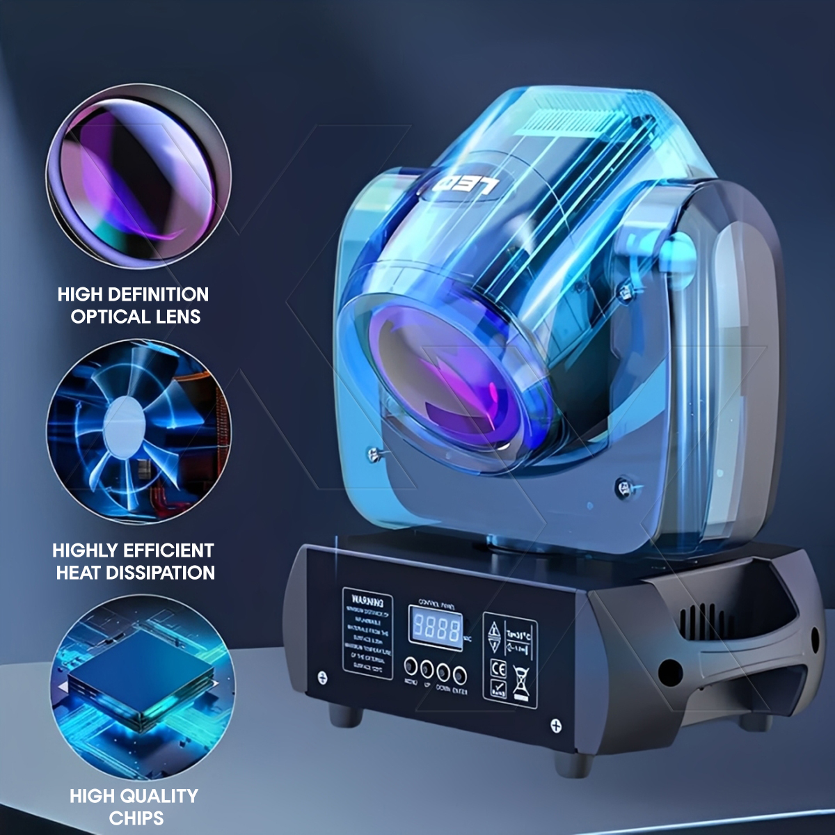 150W Led Moving Head Beam Light Spot Roto Gobo Prism Super Bright Rgbw ...