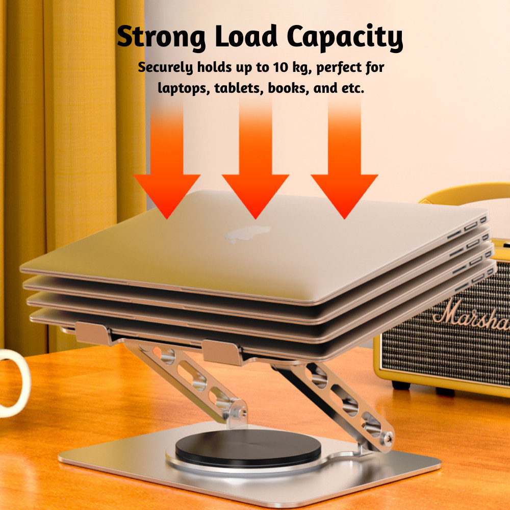 June Upgraded 360° Rotating Laptop Stand Foldable 360°Rotating Height ...