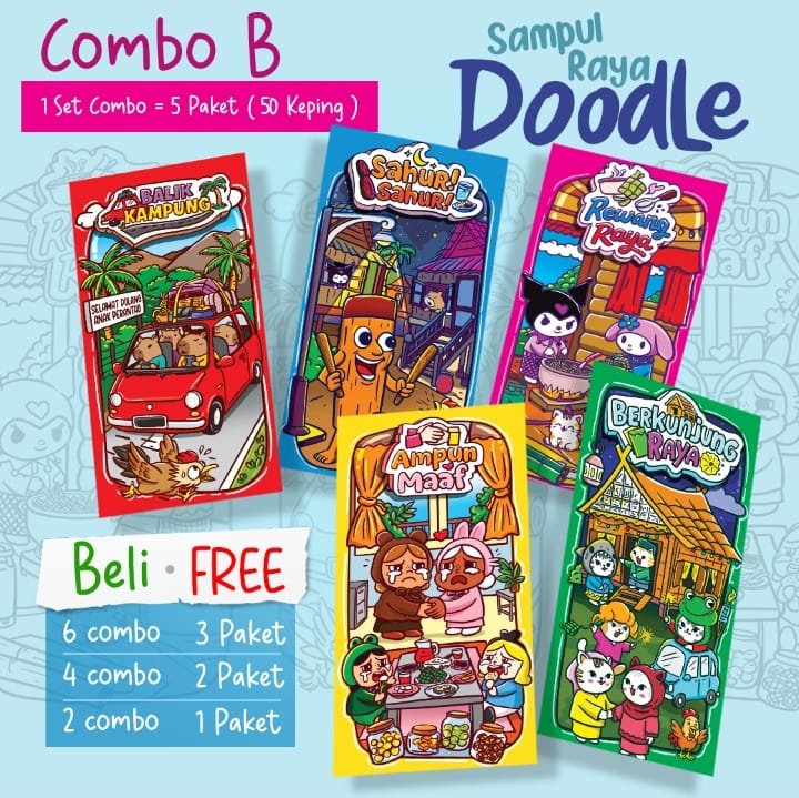 🔥 COMBO SET 2026 🔥 SAMPUL DUIT RAYA 50PCS | SAMPUL RAYA AIDILFITRI HIGH ...