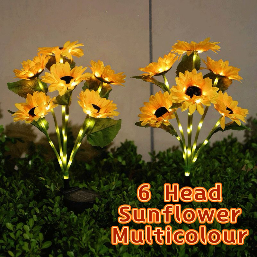 MG SOLAR Lampu Solar Bunga Raya Waterproof | Solar Flowers Light Hiasan ...