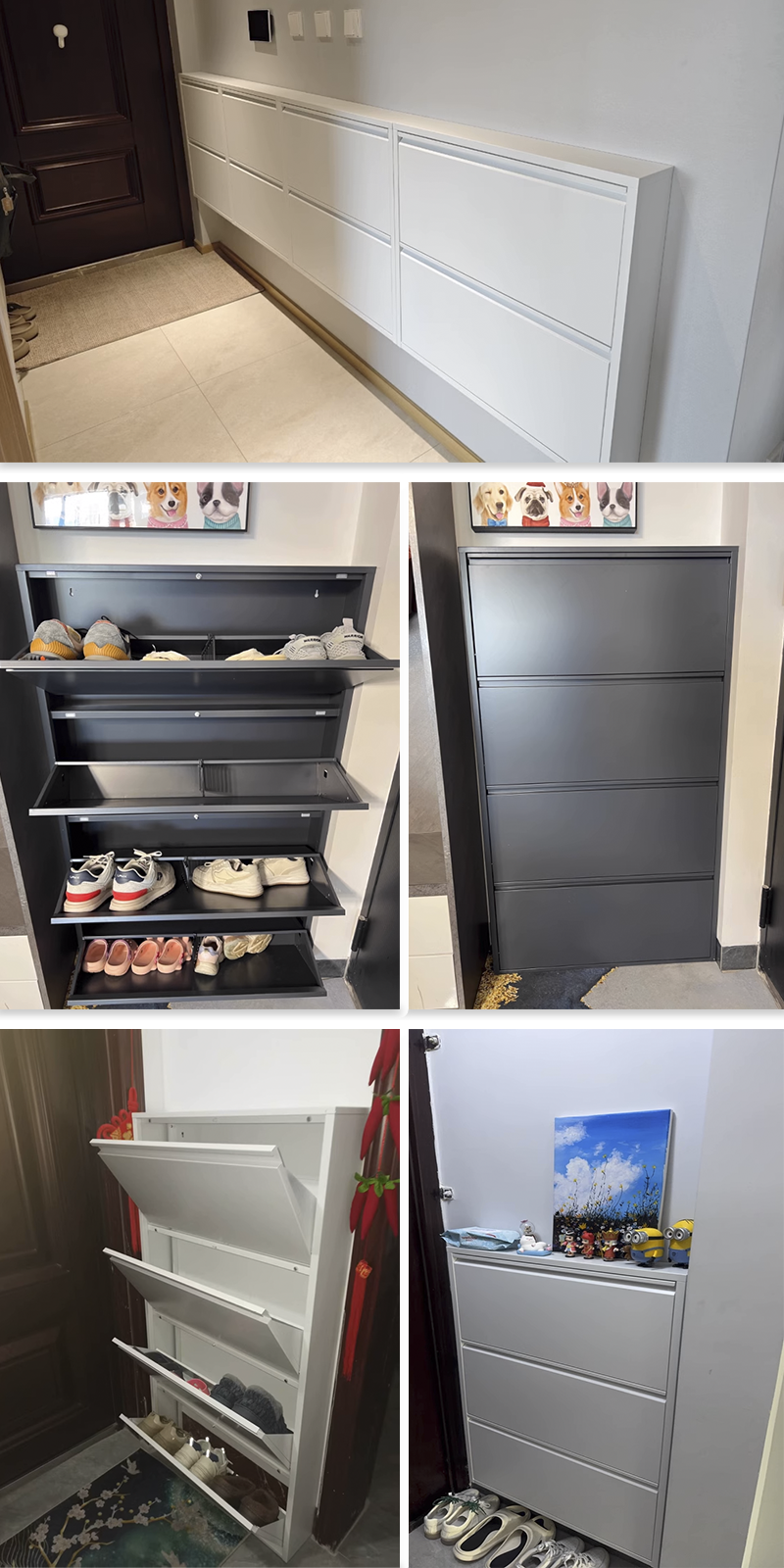 【𝟐-𝟒 𝐝𝐚𝐲𝐬 𝐝𝐞𝐥𝐢𝐯𝐞𝐫𝐲】Rak kasut dinding metal besar - Indoor Shoe Rack ...
