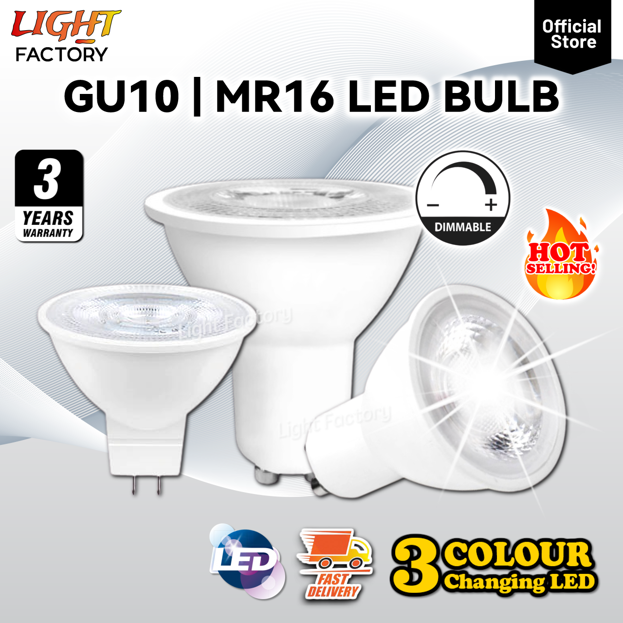 【2 YEARS WARRANTY】MR16 Bulb / GU10 LED Bulb 7W 10W Spotlight Eyeball ...