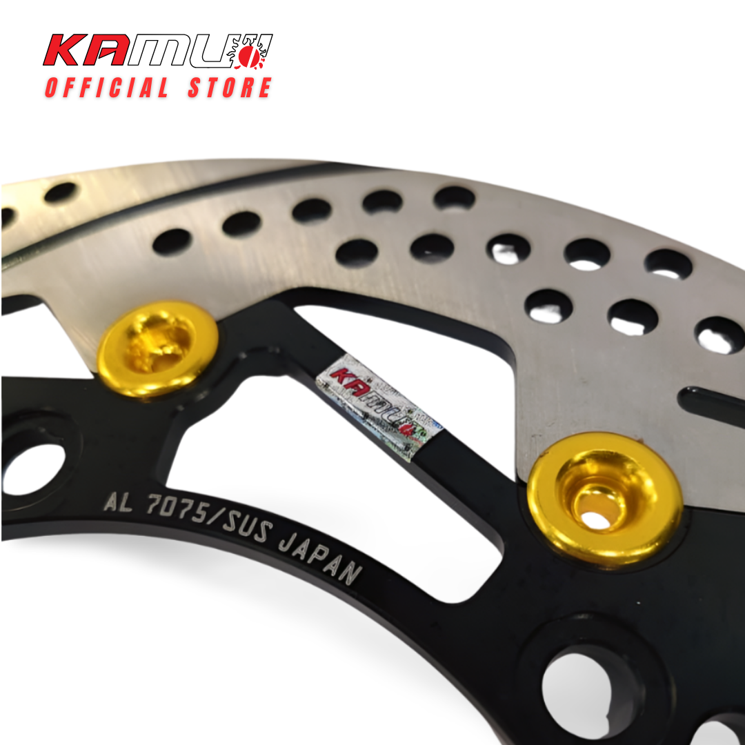 KAMUI Alloy Cnc Front Floating Brake Disc Gold Pin Honda Forza 350 ADV ...