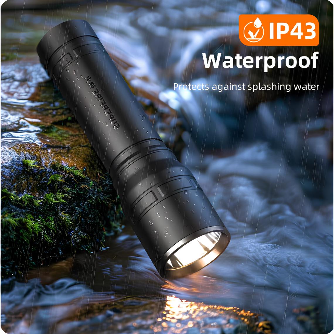 Supfire S33 LED Rechargeable Torch Light Lampu Suluh Terang Super ...