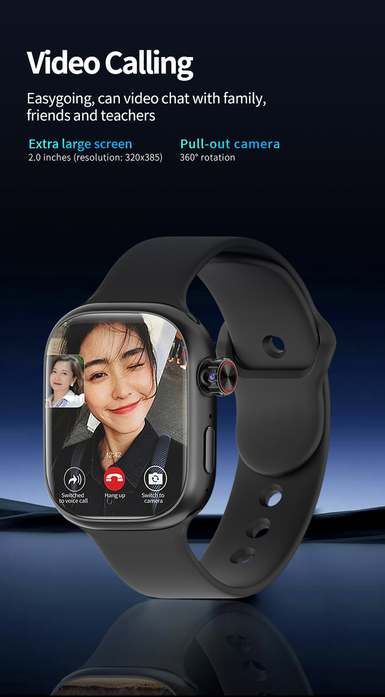 M16 SmartWatch with SIM card slot, 4+64GB WiFi, GPS positioning, 360 ...