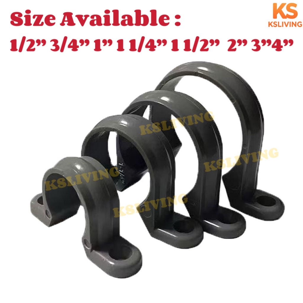Kim.S PVC U Clips PVC Fitttings Hose Clips Clip Pipe Air Plumbing Pipe ...