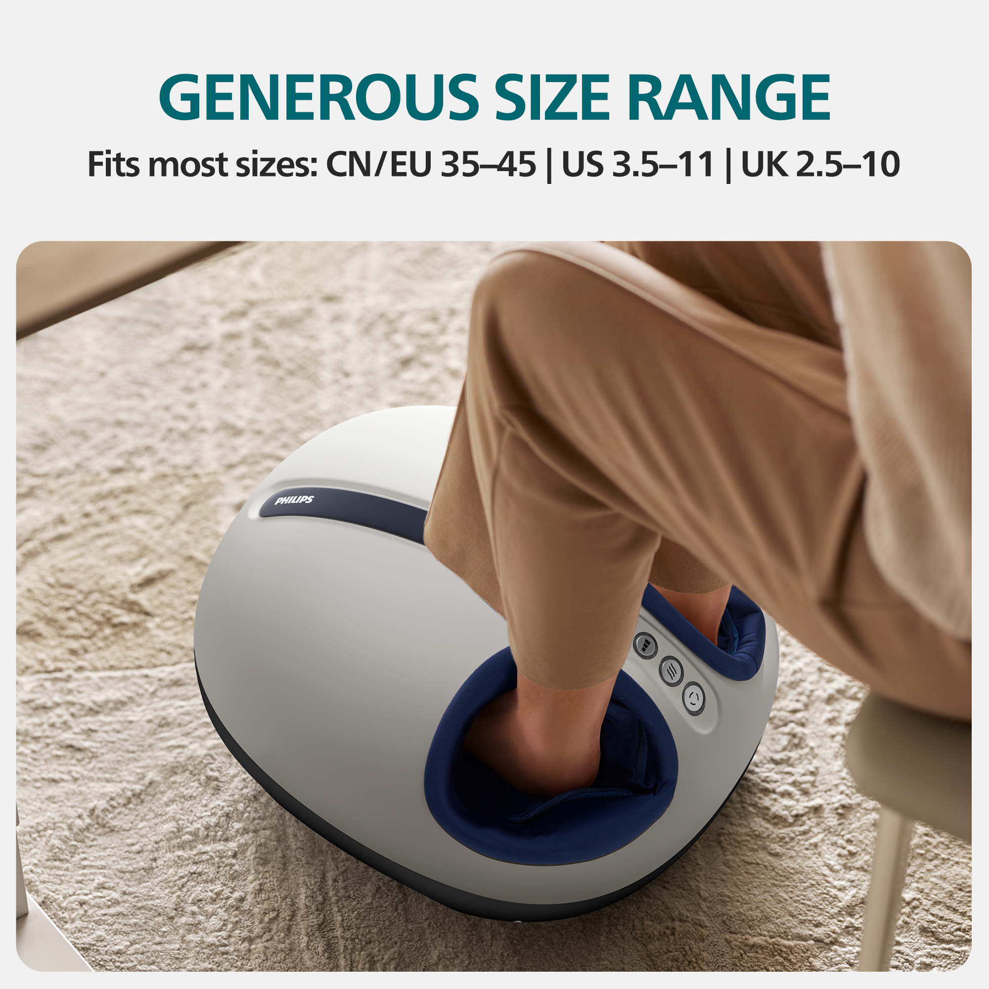 【NEW ARRIVAL】Philips Foot Massage Machine Hot Compress Mesin Urut Betis ...