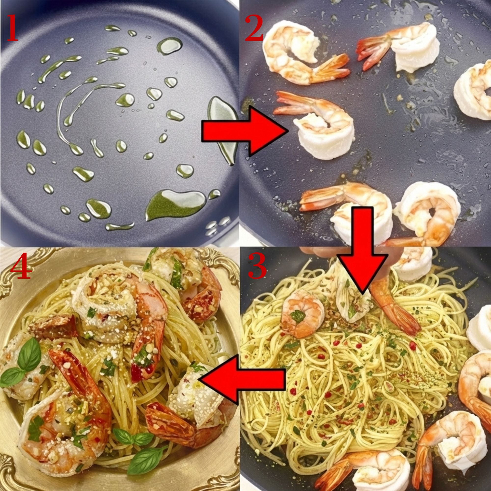 Aglio Olio Seasoning Spaghetti - No Spicy & Salt & MSG Free - Easy ...
