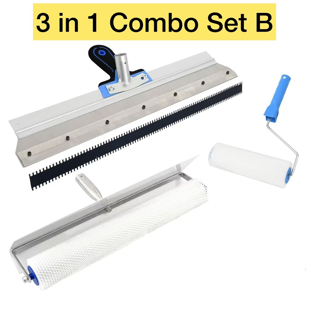 50cm Spike Roller epoxy floor coating Nail Shoe with self-leveling rake ...