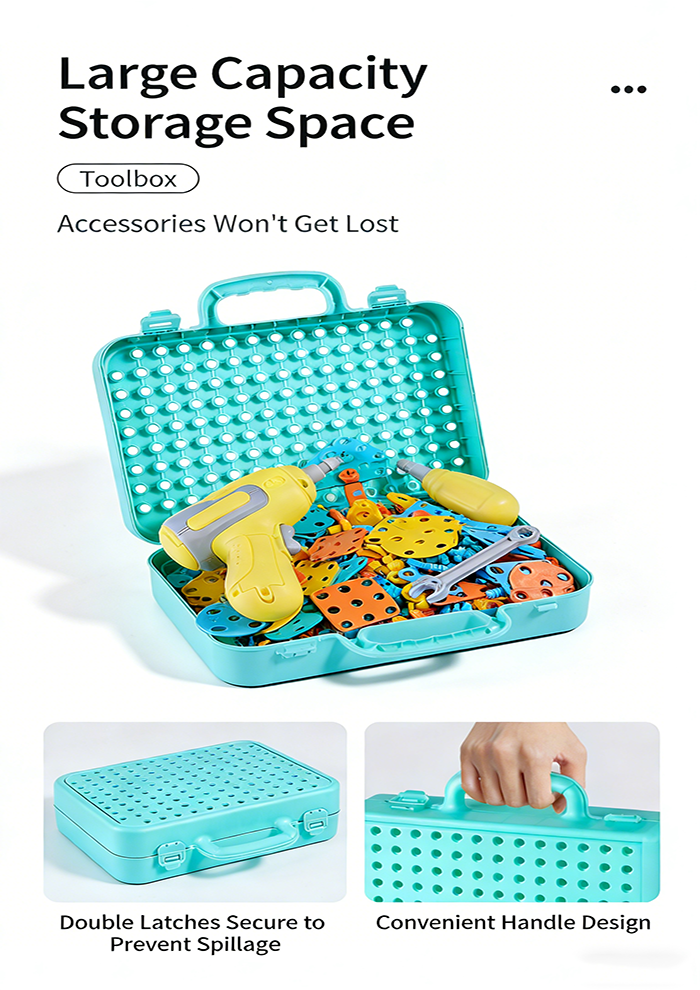 NIKO Building Blocks Children Electric Drill Toy Set Screw Puzzle Kids ...
