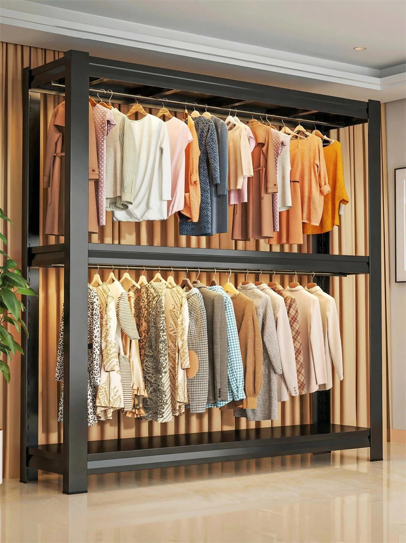 Timber home Wardrobe Almari Baju Murah Rak Baju Clothes Organization ...
