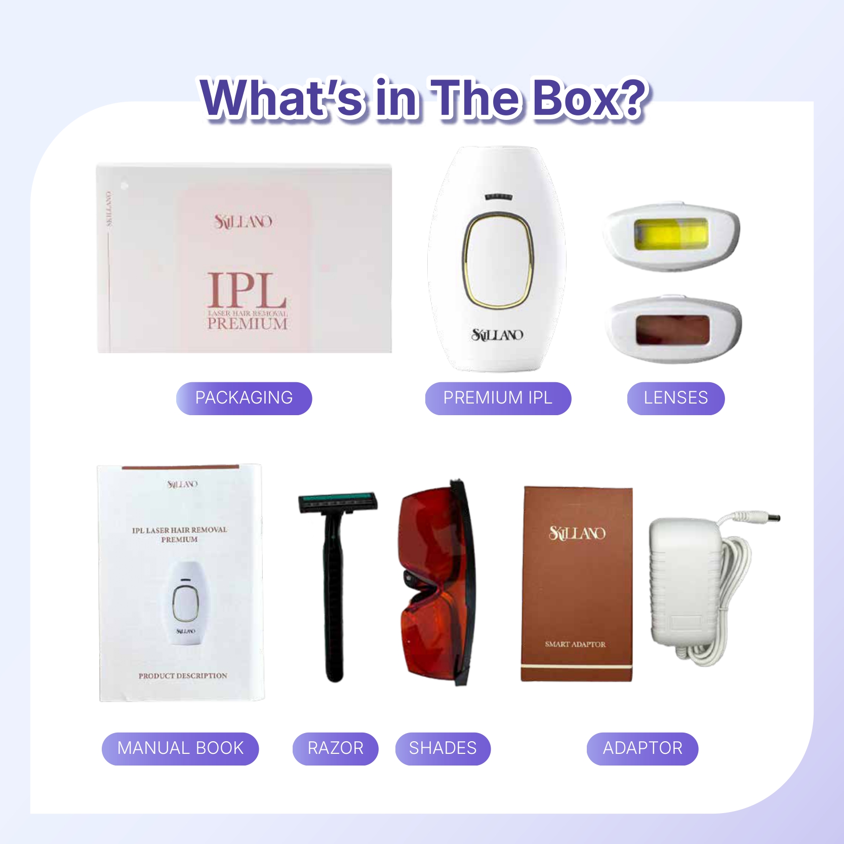 SKILLANO IPL Laser Hair Removal Machine 永久性激光IPL除毛仪 | Shopee Malaysia