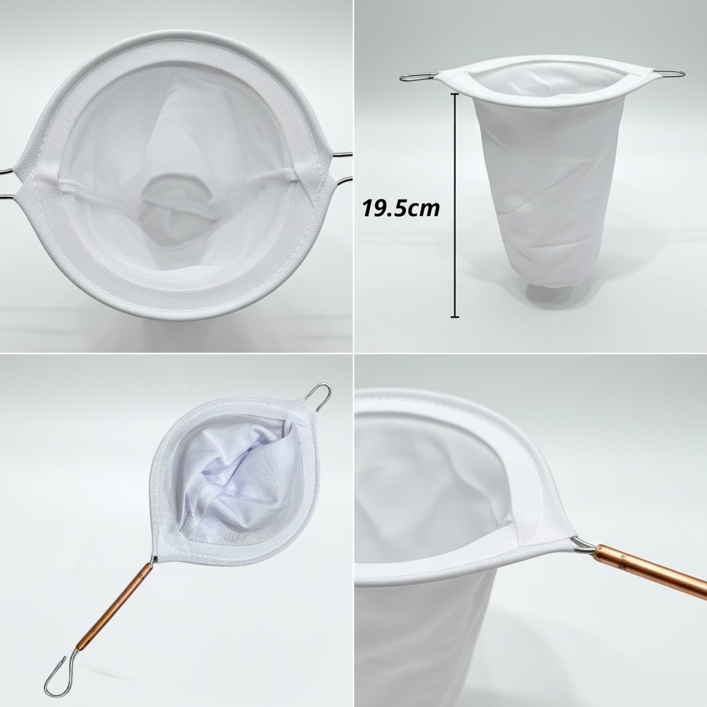 Cotton Coffee Filter Tea Filter Cloth Strainer Nylon Penapis Kopi ...