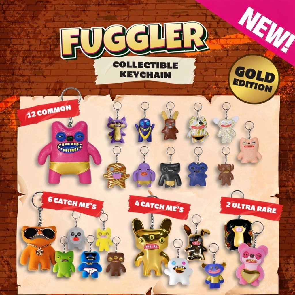 Fuggler Gold Edition Keychain Blind Bag - Funny Ugly Monster | Shopee ...