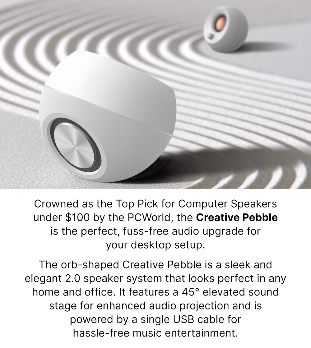 Creative Pebble 2.0 USB-Powered Desktop Speakers for PC & Laptop with ...