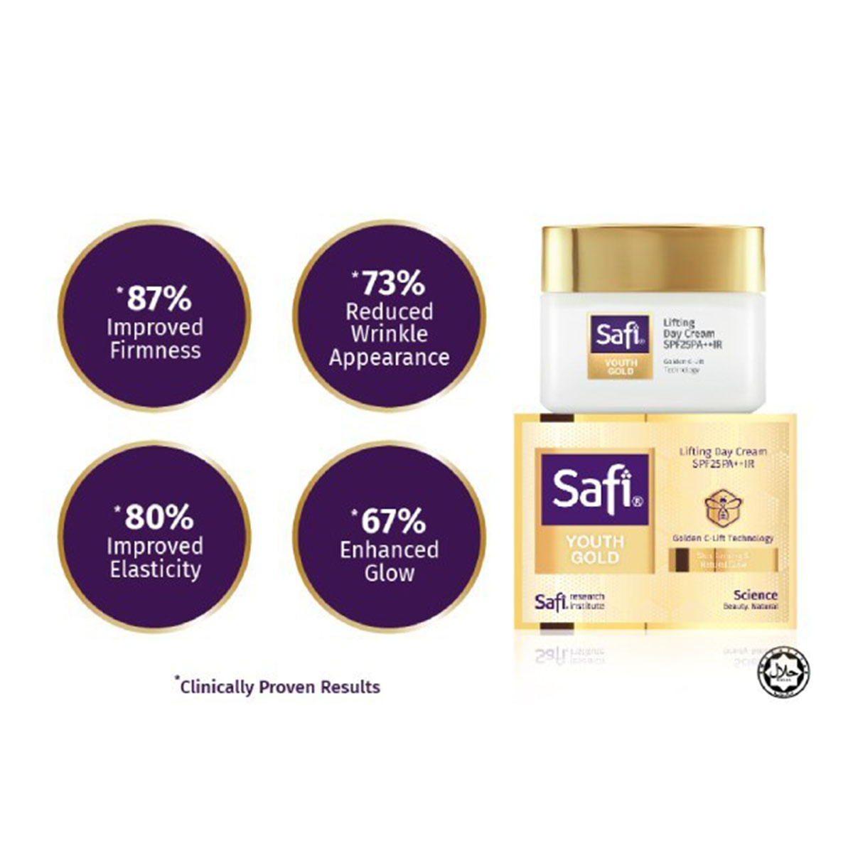 Safi Youth Gold Lifting 24K Serum Cleanser (150ml) + Essence (35ml ...