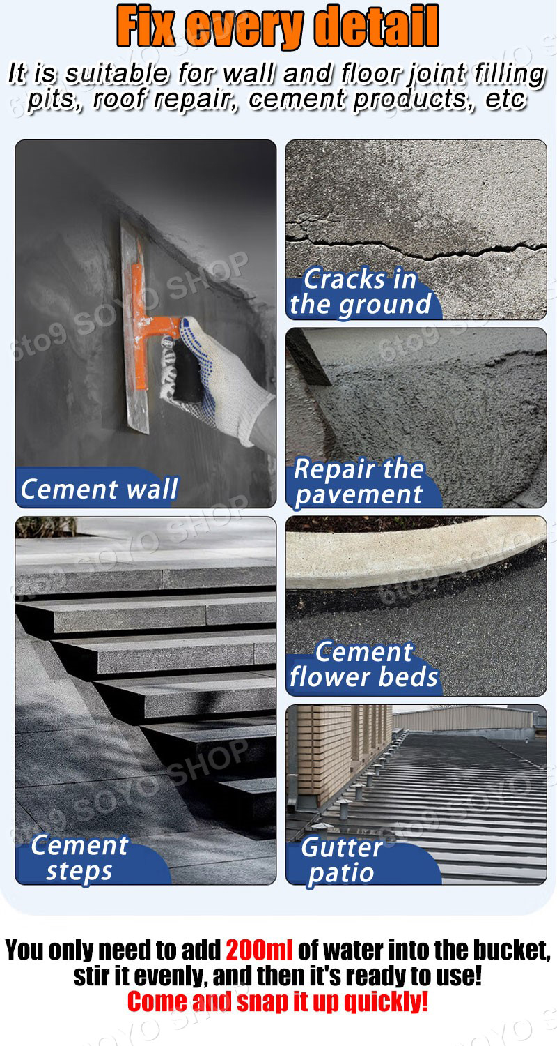 Simen cepat kering Self-Leveling Cement Waterproof cement cat kalis air ...