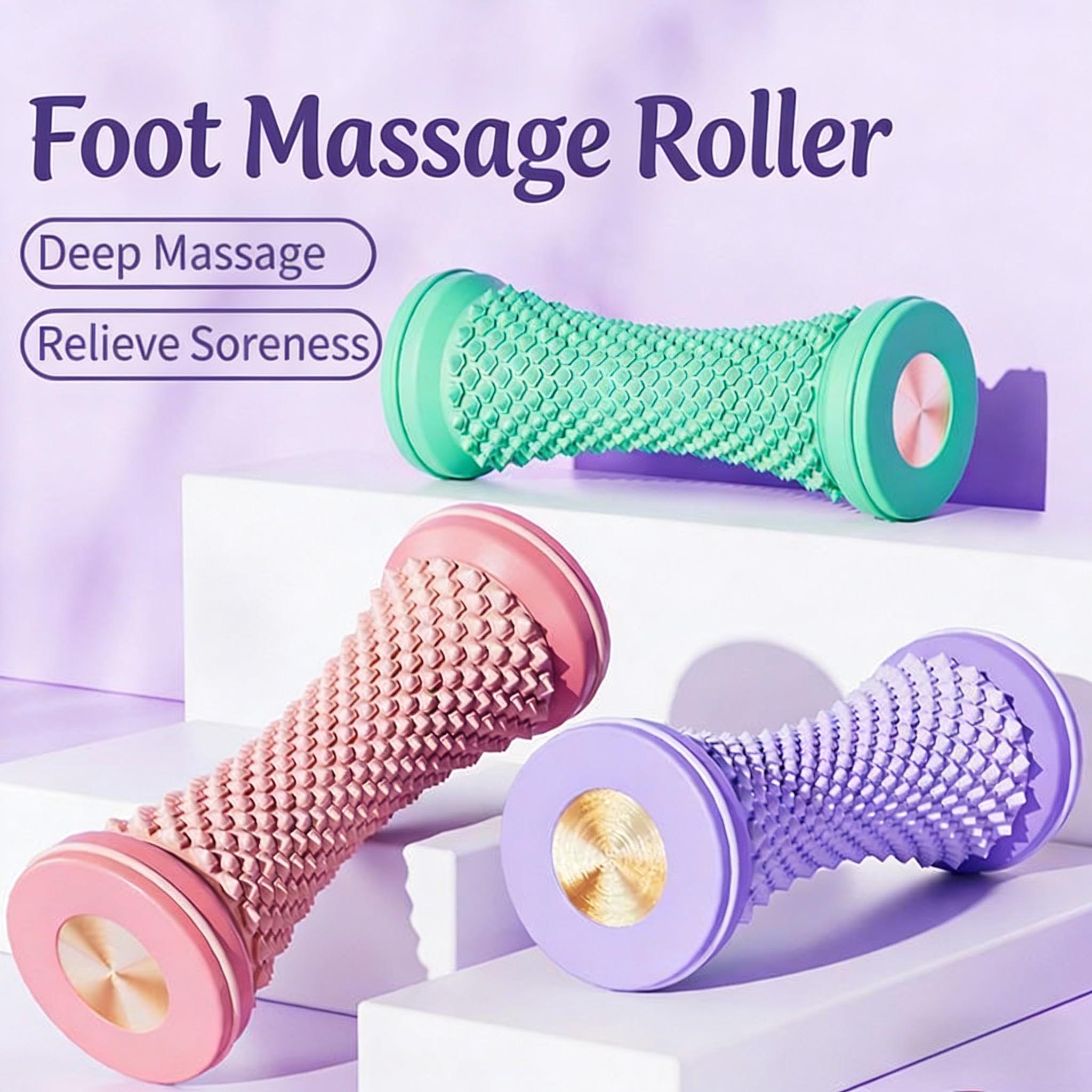 Foot Massage Roller Yoga Massage Ball Plantar Fascia Roller Muscle ...