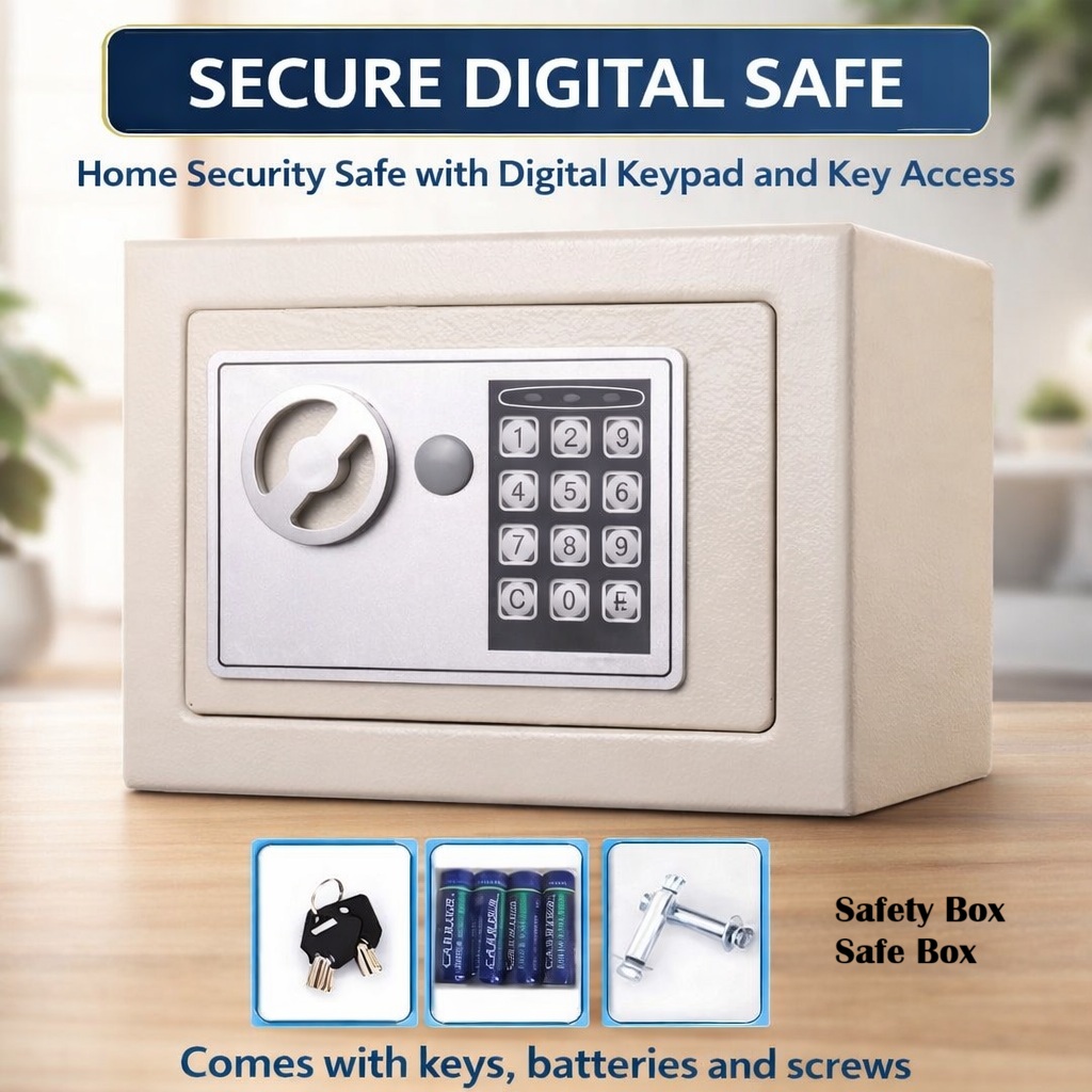 E-Sonic Double Layers Safety Box Safe Box Digital Electronic ...