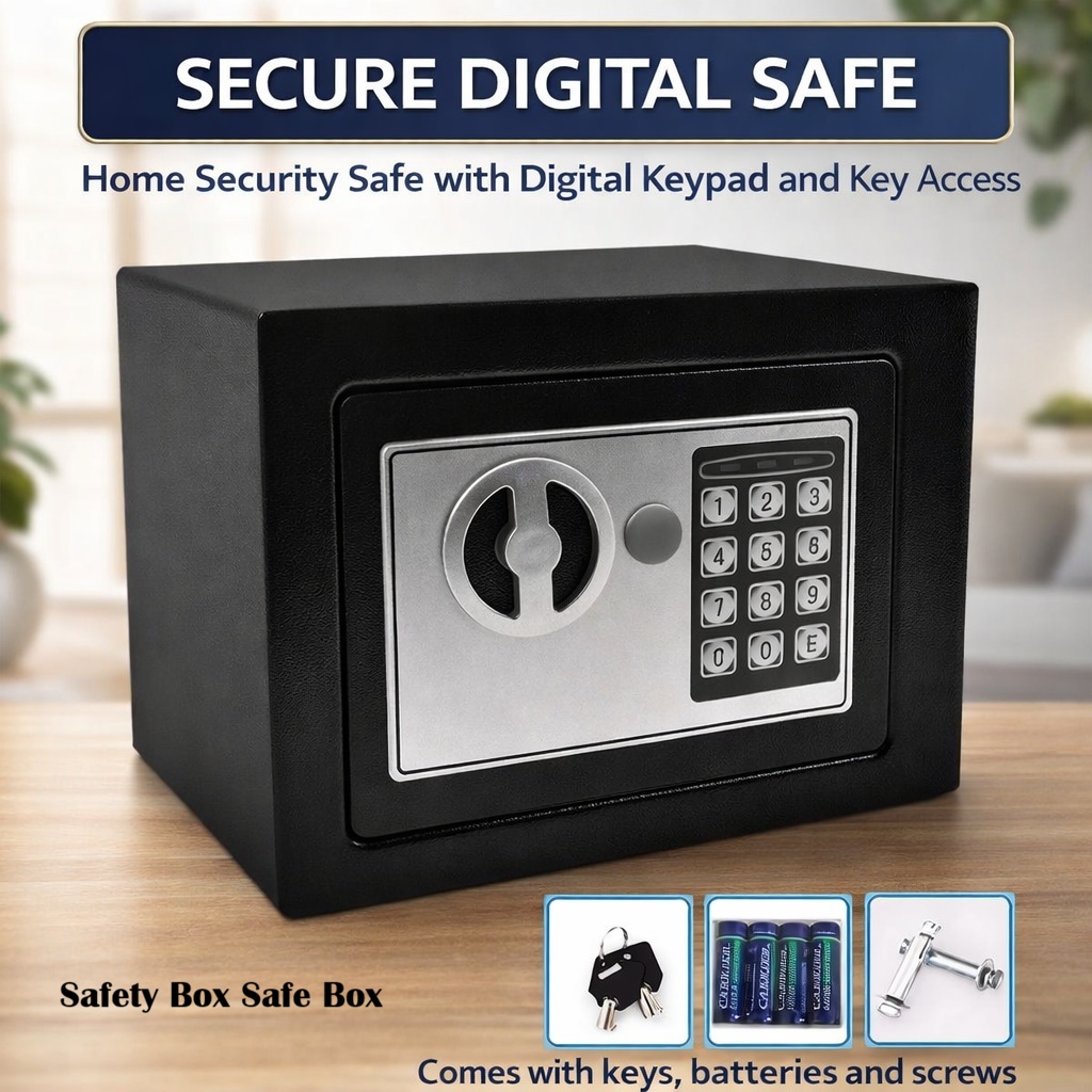 E-Sonic Double Layers Safety Box Safe Box Digital Electronic ...