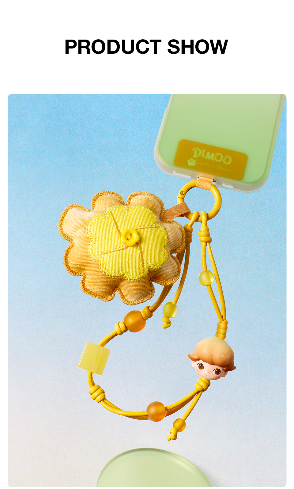 POP MART DIMOO Moments in Bloom Series-Decorative Charm Blind Box Phone ...
