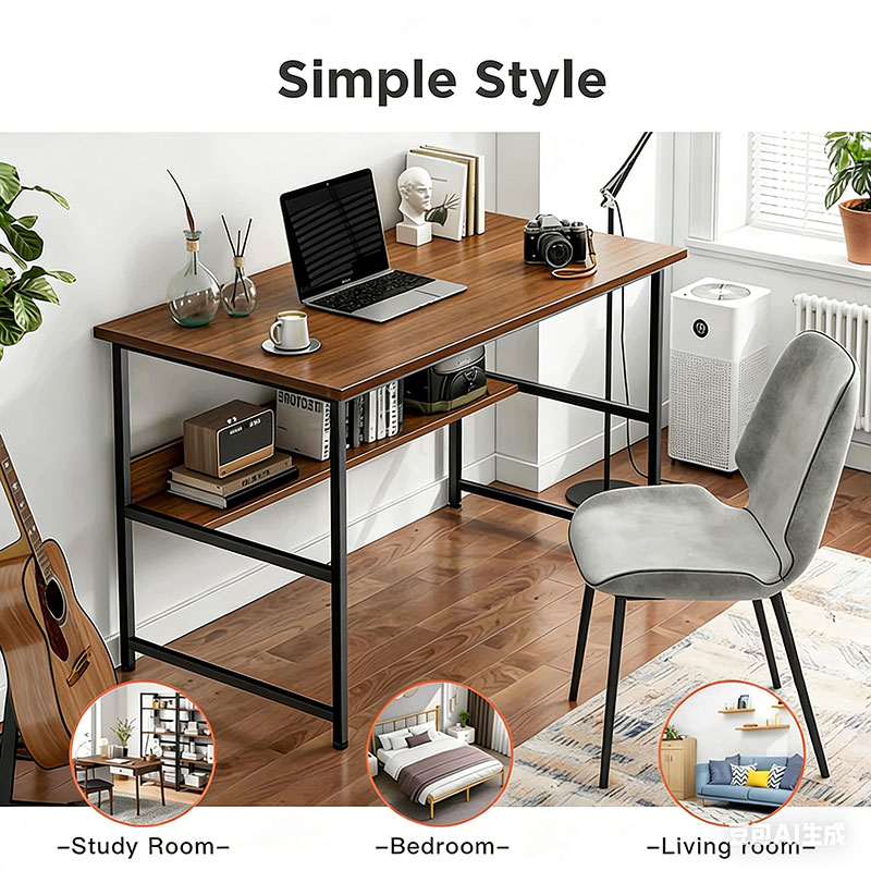 Meja belajar study table Computer Table 120CM Modern Writing Living ...