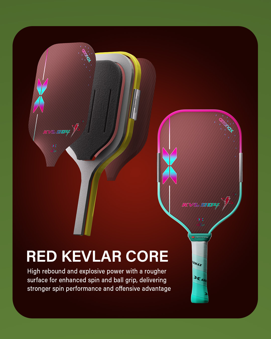 Arronax KVL004 Kevlar Pickleball Paddle Foam Core Upgrade | XOP Foam ...