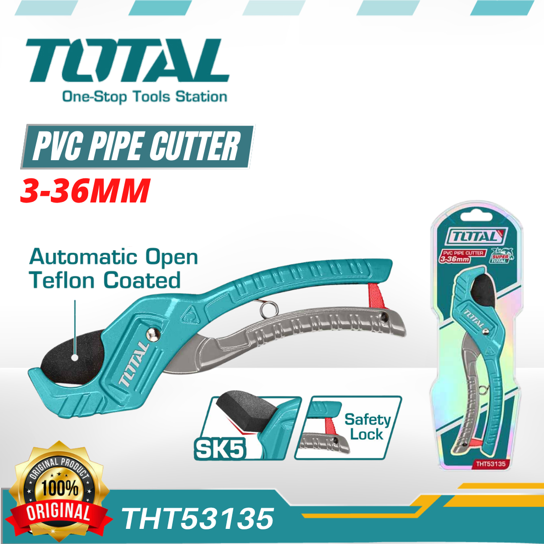 TOTAL THT53135 PVC Pipe Cutter | Shopee Malaysia
