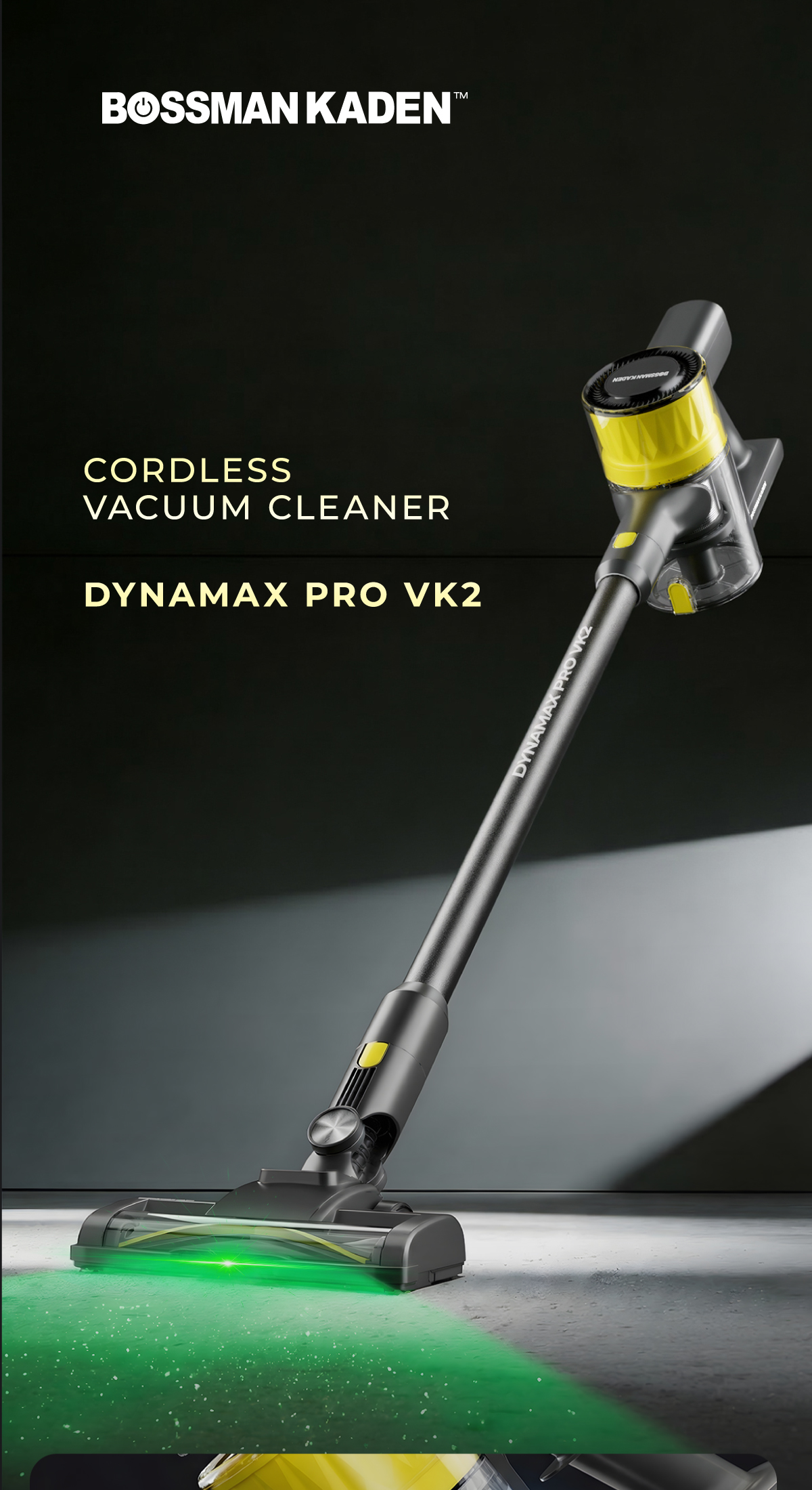 [𝐍𝐄𝐖] Bossman Kaden Wireless / Cordless Vacuum Cleaner Dynamax Pro VK2 ...