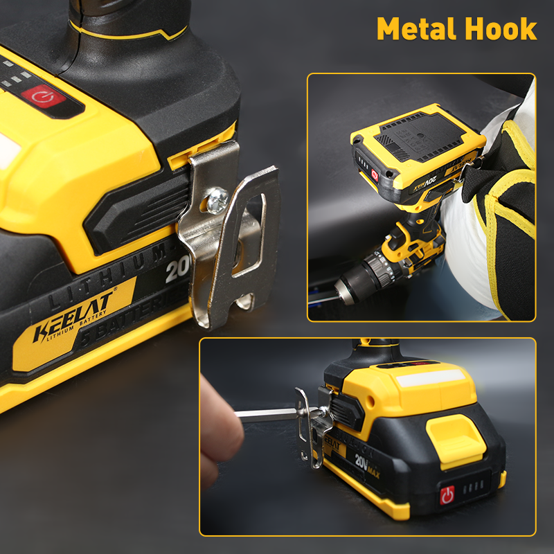 KEELAT KCD012 13mm Heavy Duty Drill 80N Anti-Kickback Smart Drill 20V ...