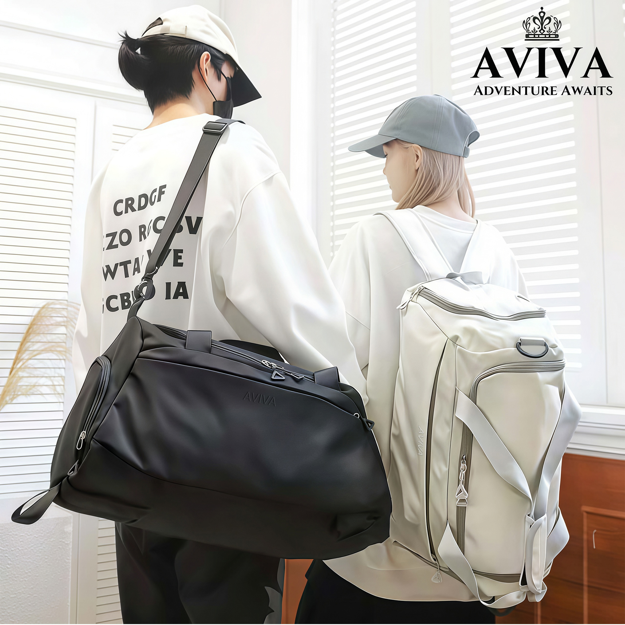 Large Capacity Waterproof Travel Bag Gym Bag For Women Shoulder Bag ...