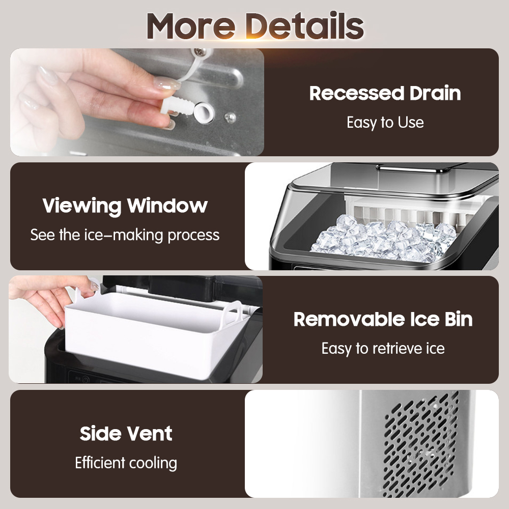 【Ready Stock】Stainless steel Ice Maker Electric Dual Mode Manual ...