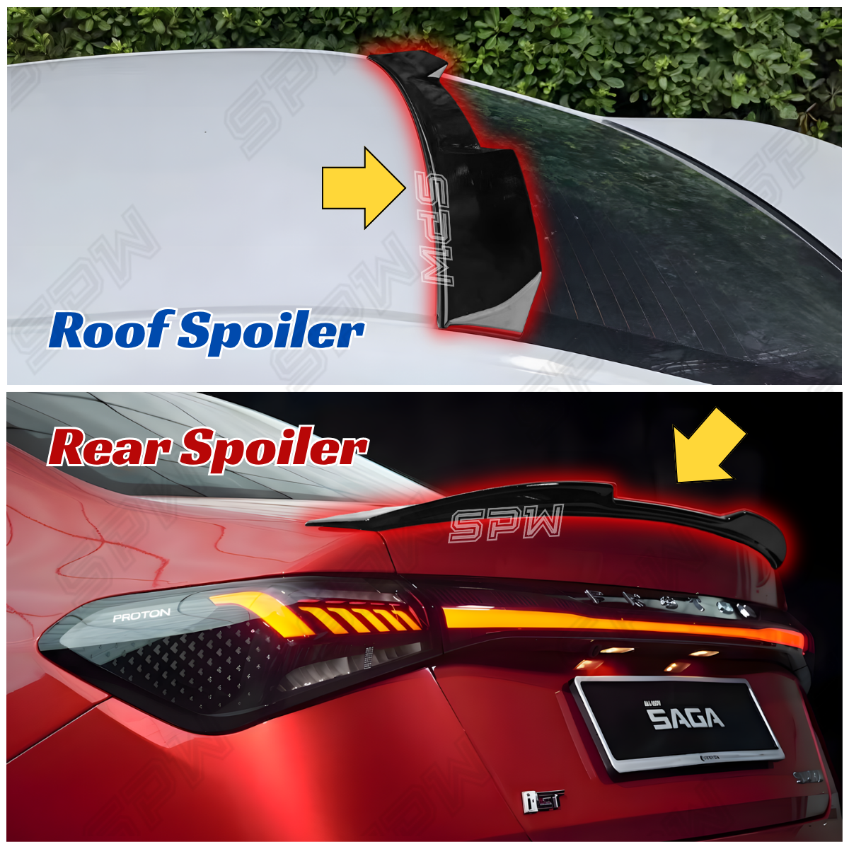 Proton Saga MC3 Facelift Saga (2025-2026) PSM Ducktail Spoiler Rear ...