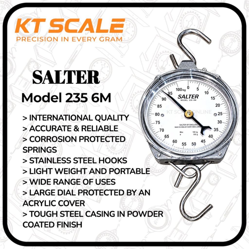 5KG/10KG/25KG/50KG/100KG SALTER HANGING SPRING SCALE | Shopee Malaysia