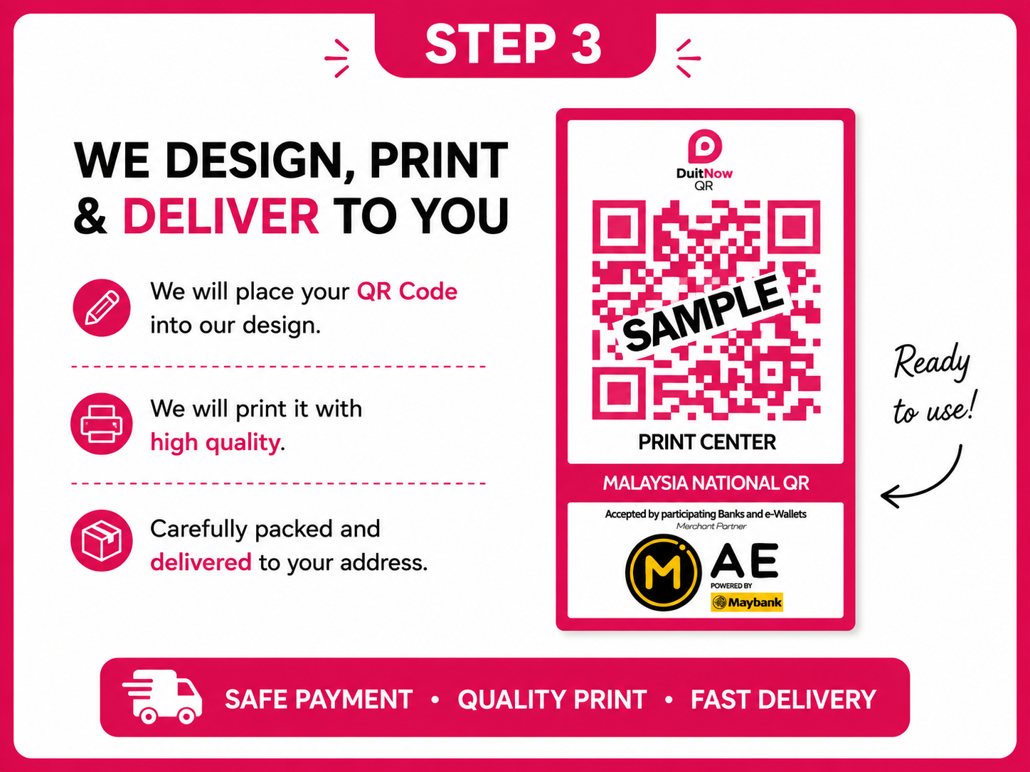 Print QR Code - A4, A5 & IC size - 𝗙𝗥𝗘𝗘 𝗘𝗗𝗜𝗧𝗜𝗡𝗚 | Shopee Malaysia