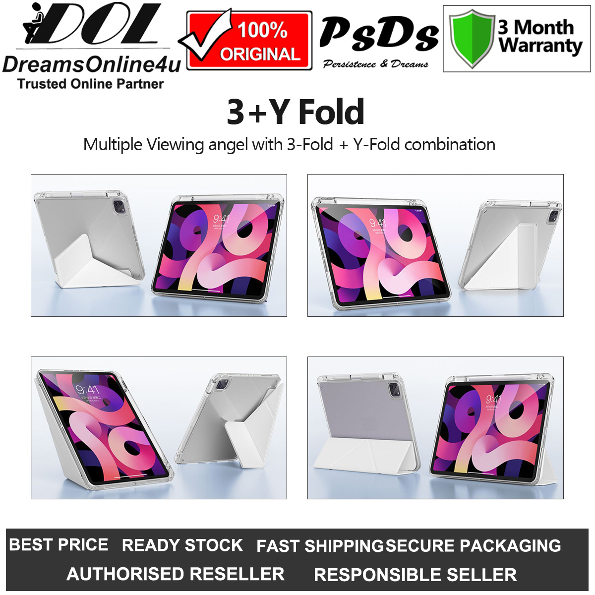 PsDs Redmi Pad 2 9.7 inch 2026 2604ERP4DG 3YF Y-Fold Pencil Holder Air ...