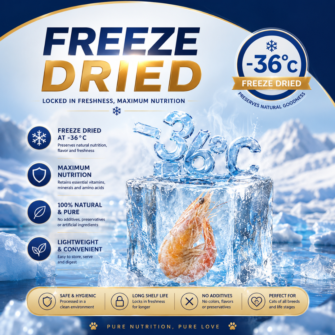 Gun PET Freeze Dried Antarctic Krill 50g Zero Additive Fresh Makanan ...
